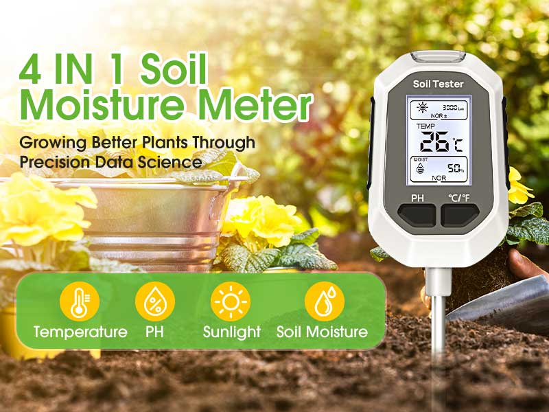 A Calm Way to Read Your Yard with the 4-in-1 Soil Moisture Meter