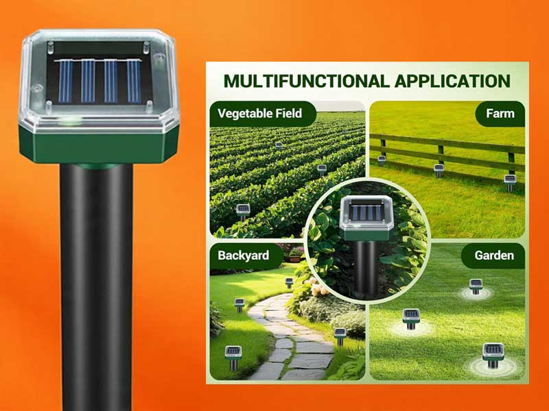 A Quieter Way to Protect Your Yard with Ultrasonic Solar Mole Repellent Stakes