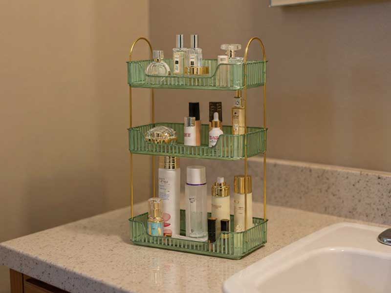 Bathroom Counter Organizer Adds Calm Structure to Everyday Surfaces