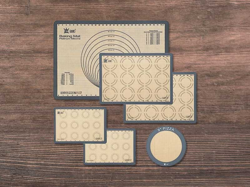 GUANCI Silicone Baking Mat Set of 6 for Faster, Cleaner Home Baking
