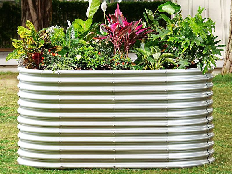How the Land Guard 8×4×3ft Oval Raised Garden Bed Elevates Small-Space Gardening