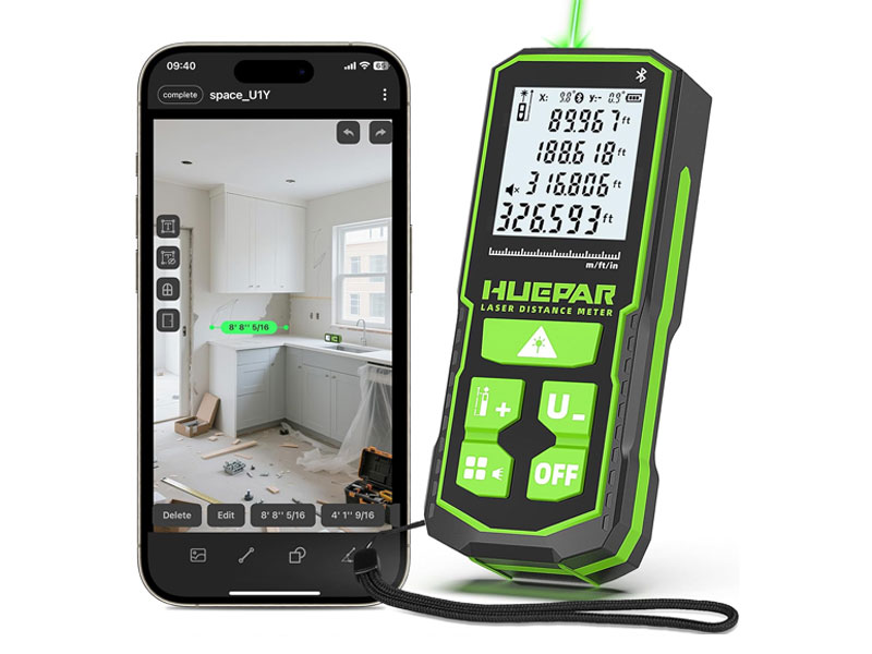 Huepar 330Ft Green Laser Measurement Tool: Smart Precision for Modern Projects