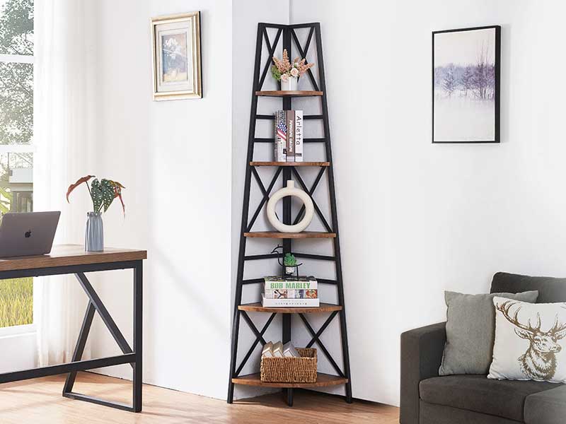 Why the HOMBAZAAR 72 Inch Tall Corner Shelf Changes How Rooms Are Used