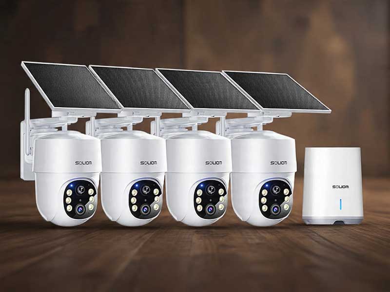 SOLIOM 5MP Wireless Outdoor Security Camera System for Subscription-Free Monitoring