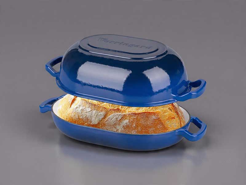 VORRINGARD Enameled Cast Iron Dutch Oven for Consistent Bread and Braises